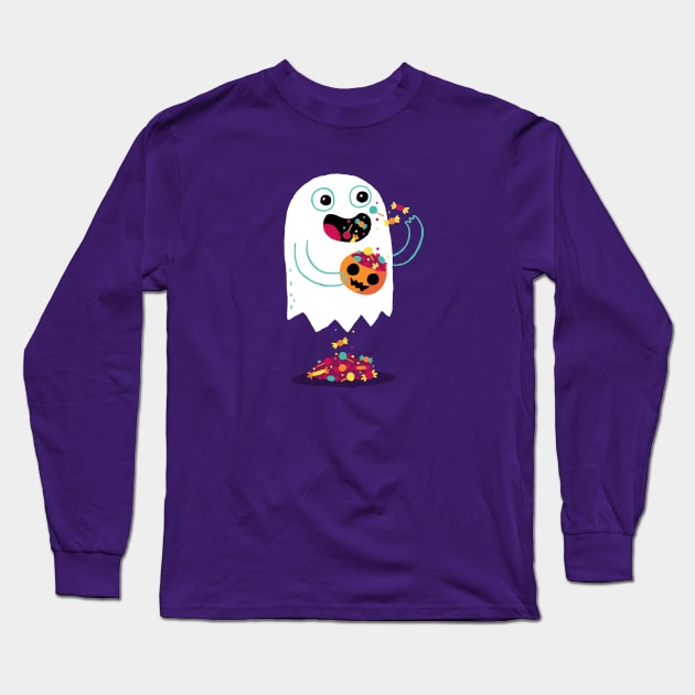 Ghost Candy Long Sleeve T-Shirt by DinoMike